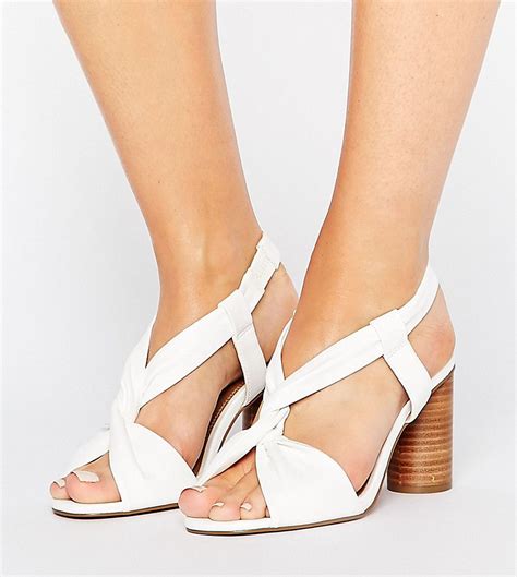 chanel white sandals 2019|white leather heeled sandals.